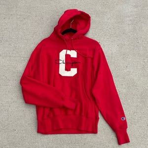 Red Champion Hoodie